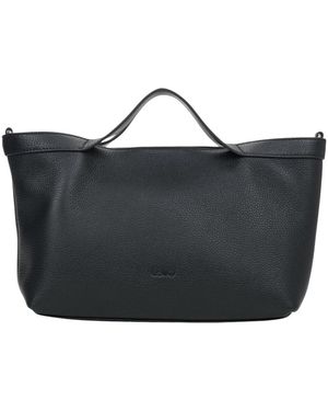 ESTRO Pebbled Leather Tote Bag - Schwarz