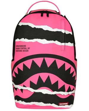 Sprayground Shark Central Duality Tear Rucksack - Pink