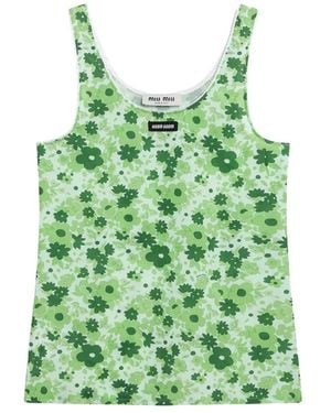 Miu Miu Sleeveless and tank tops for Women | Online Sale up to 33
