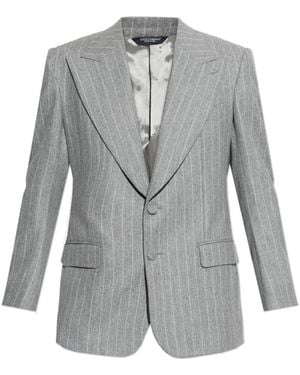 Dolce & Gabbana Wool Blazer - Grijs