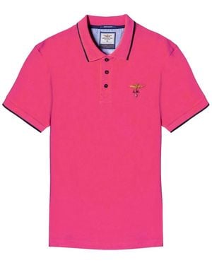 Aeronautica Militare Polo Shirts - Pink