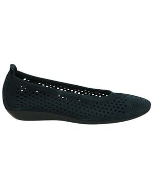 Arche Blaue Ballerinas Mit Latexsohle - Schwarz