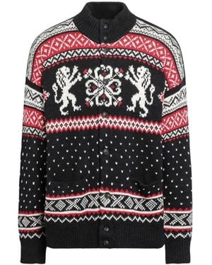 Polo Ralph Lauren Truien & Vesten ,Veelkleurig ,Katoen Katoen Kasjmier Vest - Zwart