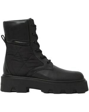 Moncler Lace-Up Boots - Negro