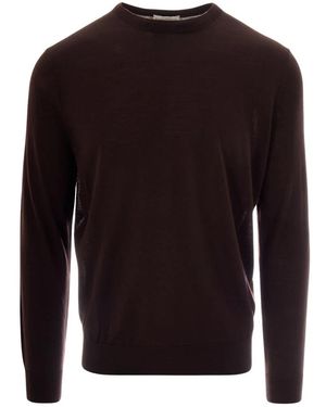 Ballantyne Round-Neck Knitwear - Brown