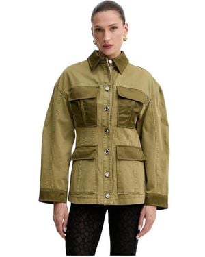 Pinko Jassen ,Groen ,Katoen Field Jacket