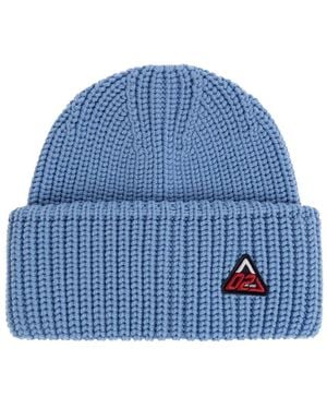 DSquared² Wollmütze Mit Aufgenähtem Logo - Blau