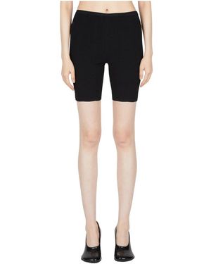 Rabanne Fitness ,Zwart ,Polyester Logo Geborduurde Fietsbroek