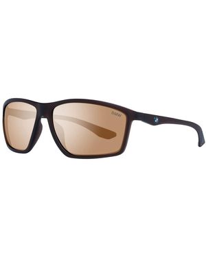 BMW Occhiali da sole uomo marroni montatura rettangolare - Marrone