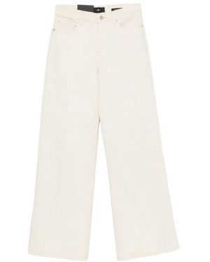 7 For All Mankind Wide Jeans - Blanco