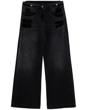The Attico Wide Jeans - Nero