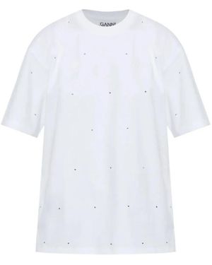 Ganni T-Shirts - Blanco