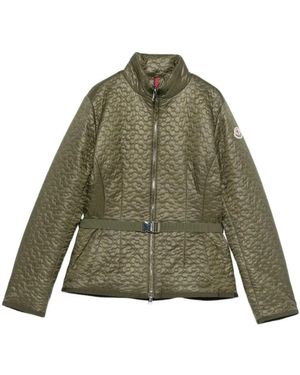Moncler Geranium Gewatteerde Korte Donsjas - Groen