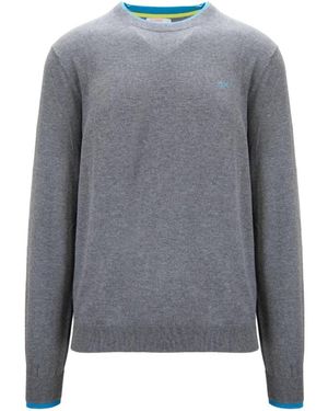 Sun 68 Round-Neck Knitwear - Grey