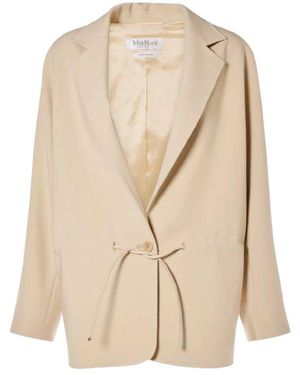 Max Mara Stilvolle coulisse jacken - Natur