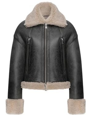 VESPUCCI by VSP Faux Fur & Shearling Jackets - Black