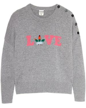 Five Jeans Rundhals-Strickware - Grau