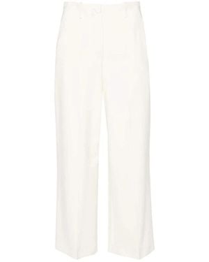 Erika Cavallini Semi Couture Cropped Trousers - White