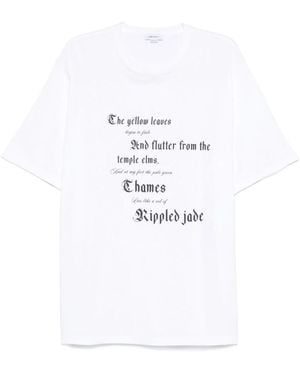 McQueen T-Shirt With Embroidered Logo And Artistic D - Weiß
