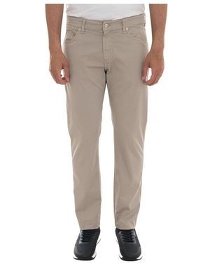 Harmont & Blaine Broeken ,Katoen Nauwsluitende Five-Pocket Broek - Grijs