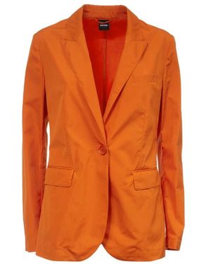 Aspesi Jassen ,Oranje ,Katoen Katoenen Poplin Enkellange Blazer