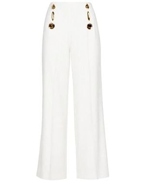 SIMONA CORSELLINI Wide Trousers - White