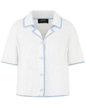 Marc Cain Kurzarm-Cardigan "Gestrickt - Weiß