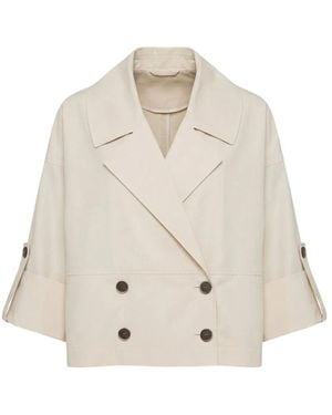 Peserico Jassen ,Katoen Cappa Trench - Naturel