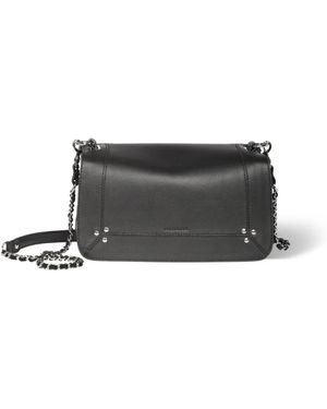 Jérôme Dreyfuss Schwarze leder-schultertasche mit verstellbarer kette