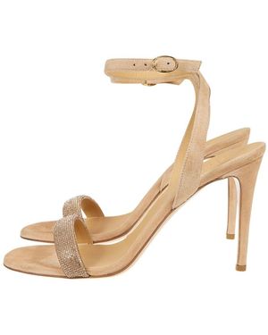 Eleventy Sandalo Con Tacco E Strass - Natur