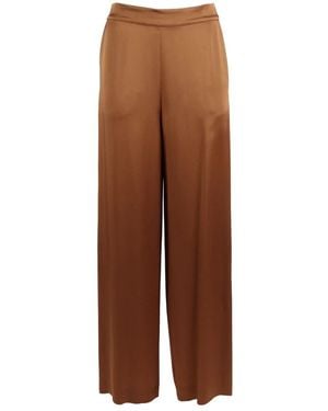 Clips Wide Trousers - Marrón