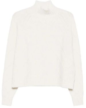 Elisabetta Franchi Turtlenecks - Blanco