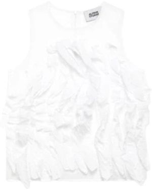 Alpha Studio Mouwloze Tops - Wit