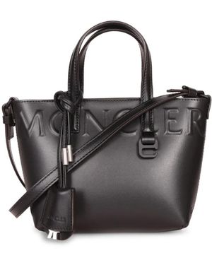 Moncler Glad Leer. Verwijderbaar - Zwart
