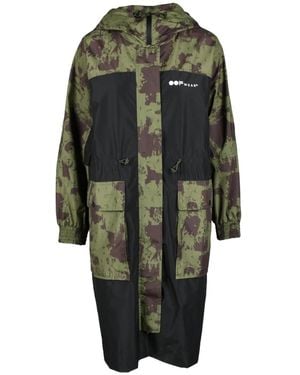 OOF WEAR Jassen ,Veelkleurig ,Polyester Polyester Jas Voor Stijlvolle Outfits - Groen