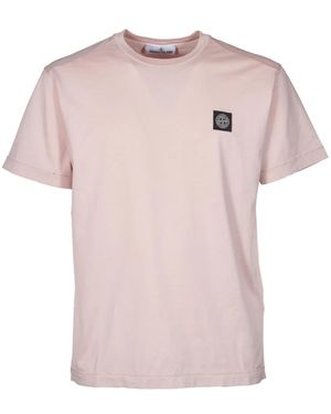 Stone Island T-Shirts - Rosa