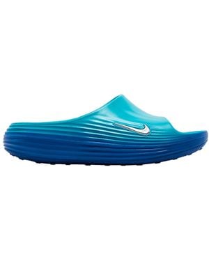 Nike Bequeme Slide Sandalen Dusty Cactus - Blau