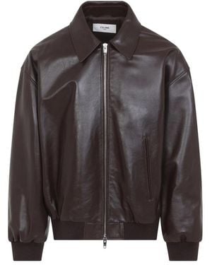 Celine Leather Jackets - Black