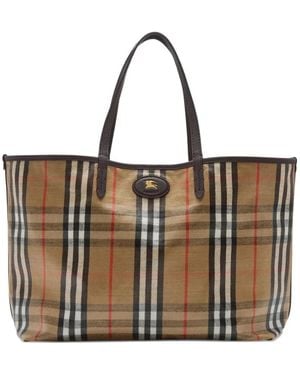 Burberry Haymarket Check Tote Bag - Bruin