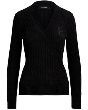 Ralph Lauren V-Neck Knitwear - Negro