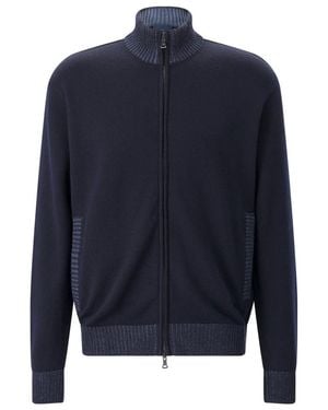 Paul & Shark Vest Met Rits - Blauw
