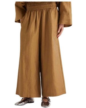 MEIMEIJ Wide Trousers - Brown
