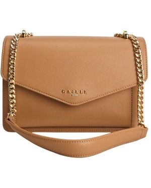 Gaelle Paris Compacte Gestructureerde Schoudertas - Naturel
