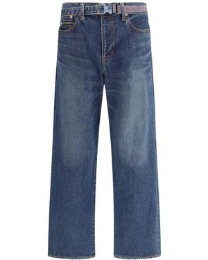 Sacai Straight Jeans - Azul