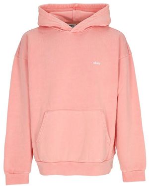 Obey Leichter Kapuzenpullover Pigment Shell - Pink