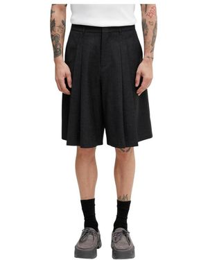 Adererror Relaxed Wollen Shorts - Zwart