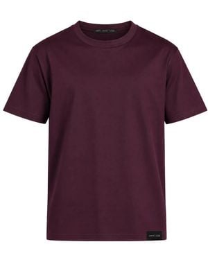 Low Brand Tops ,Rood ,Katoen Basic Jersey Mercerized - Paars