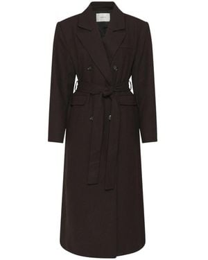 Gestuz Double-Breasted Coats - Noir