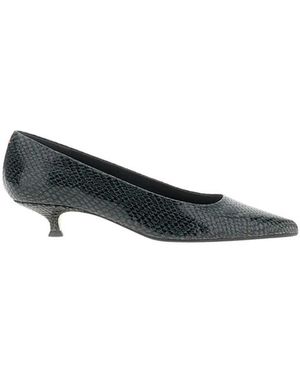 Aeyde Schoenen ,Groen ,Leer Pumps Met Puntige Neus - Blauw