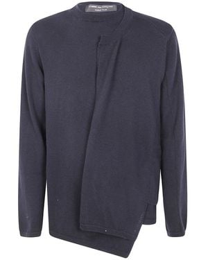 Comme des Garçons Round-Neck Knitwear - Azul